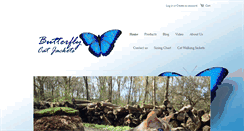 Desktop Screenshot of butterflycatjackets.com